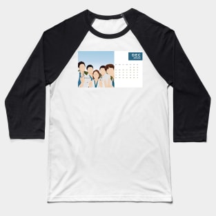 Calendar 2022 December with Korean Dramas Baseball T-Shirt